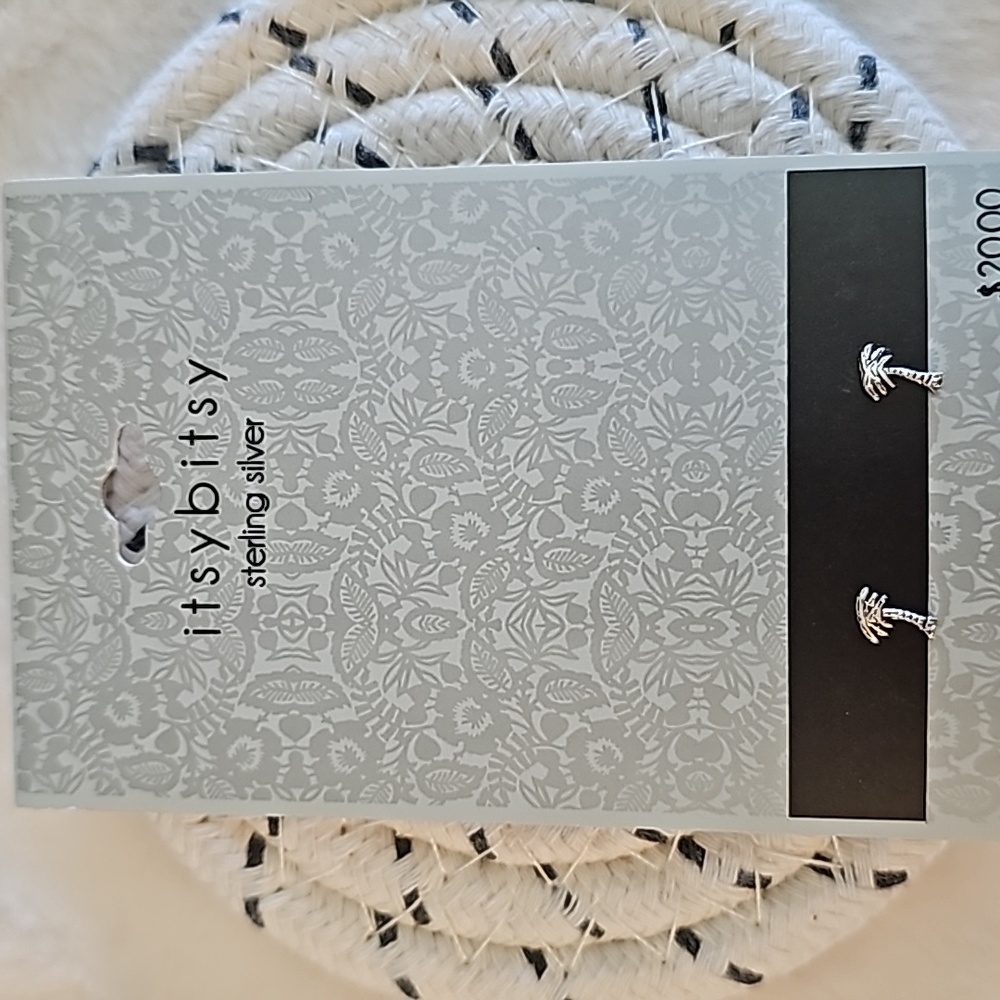 Itsy Bitsy - Palm Tree Sterling Silver Earrings